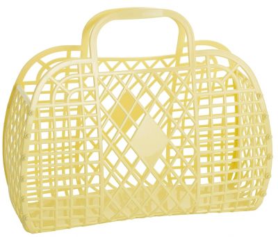 Retro Basket Tasche large gelb Sun Jellies